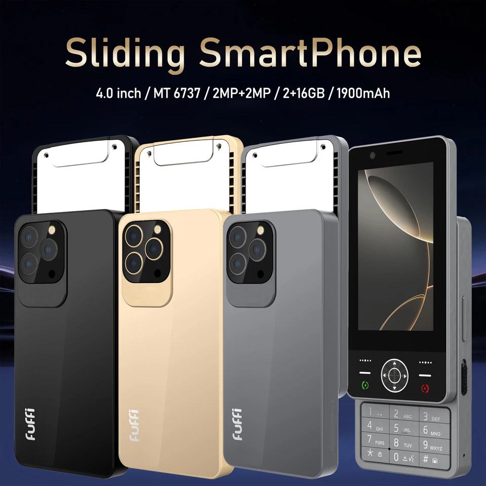 FUFFI-phone,smart phone,slider phone,button phone,2+16GB,4.0inch