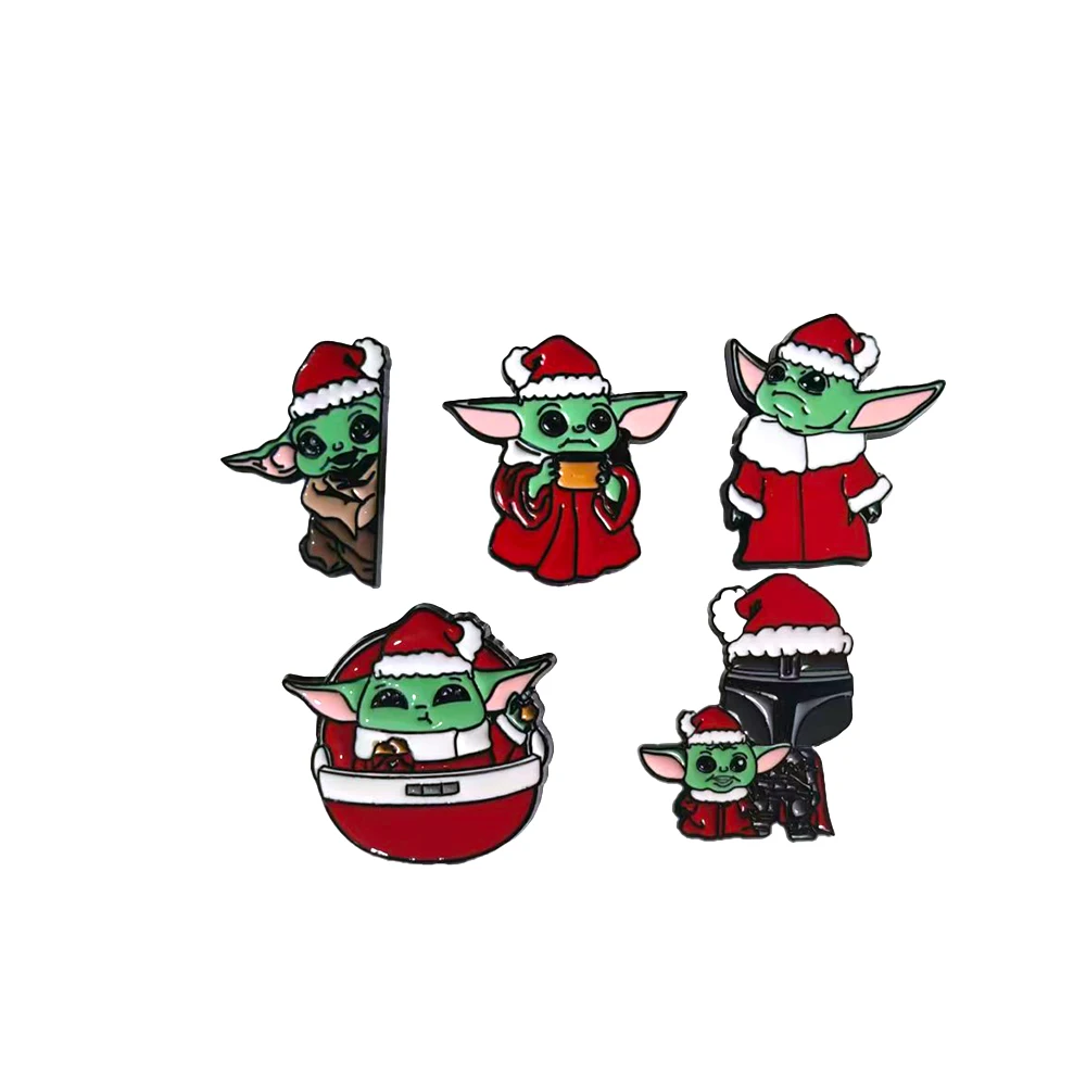 conjunto-de-5-pins-do-yoda-bebe-e-the-mandalorian-broches-de-desenho-animado-do-grogu-din-djarin-emblemas-de-anime-star-wars-presentes-de-natal-para-criancas