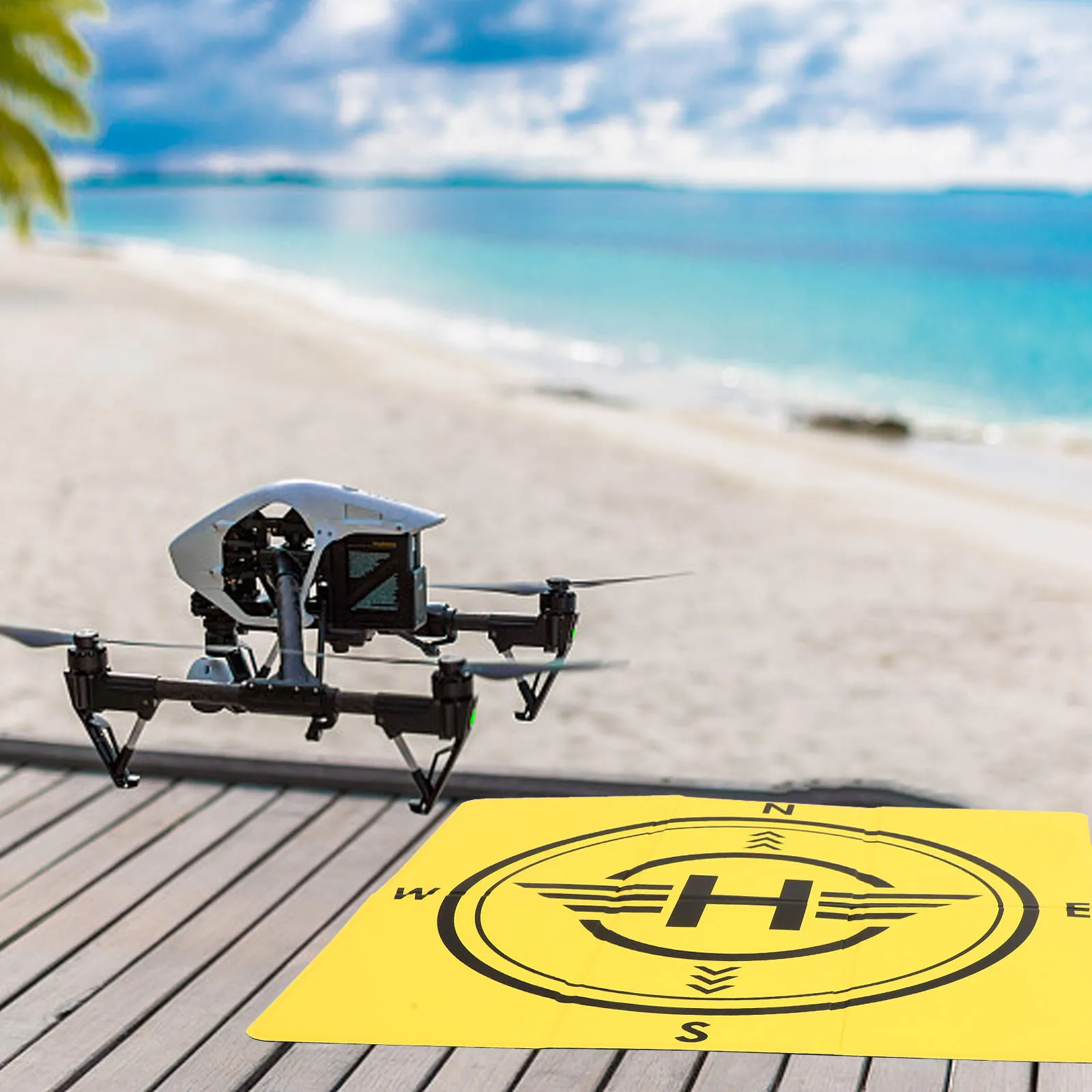 

Drone Outdoor Landing Pad Portable Foldable Mat For Quadcopter Rc Lightweight Double-Sided Aircraft Pad Compatible For Air 3