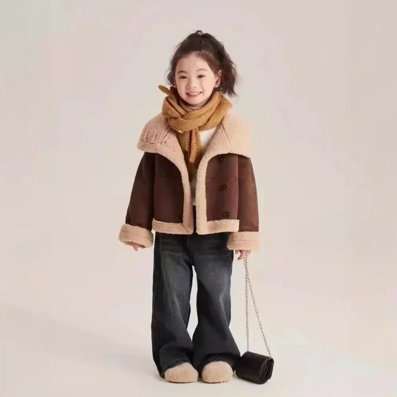 Girls Coat Winter Clothing 2024 Plush Coat Kids Winter Jacket Winter Clothes for Girls Kids Jackets for Boys Куртка Для Девочки