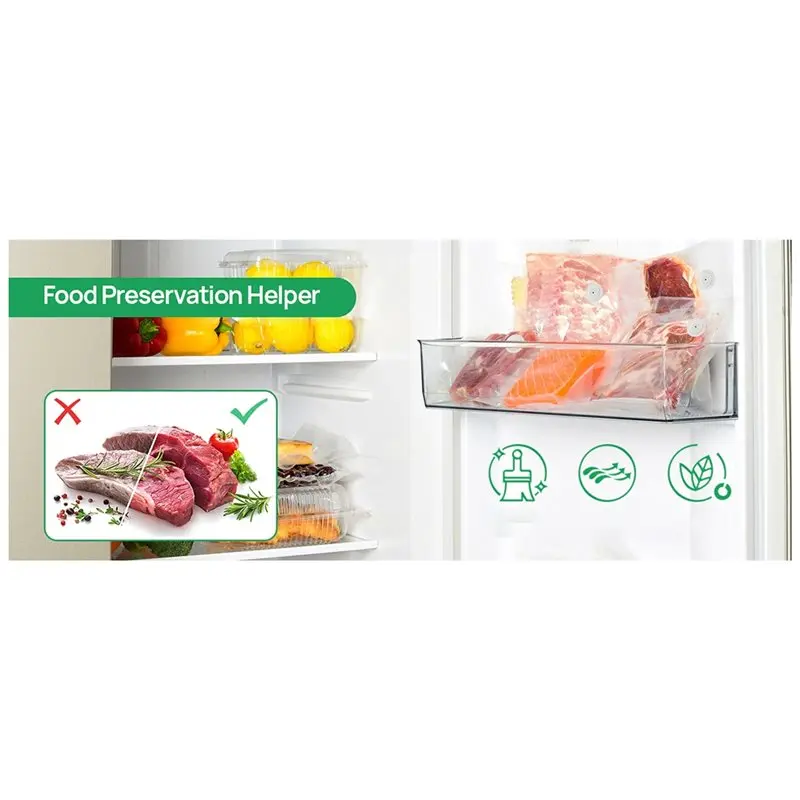 Electric Compact Vacuum Sealer For Food Preservation Storage-Rechargeable With 30 Reusable Vacuum Bags Included-A54Q