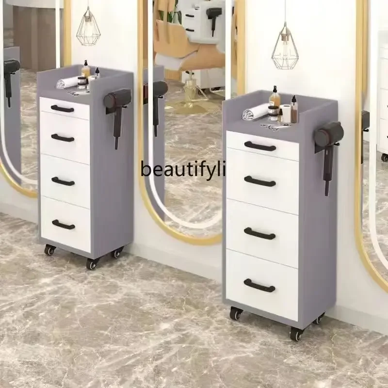 Multi-Functional Fashion Hair Cutting Cabinet Trendy Salon Tool Cabinet Barber Shop