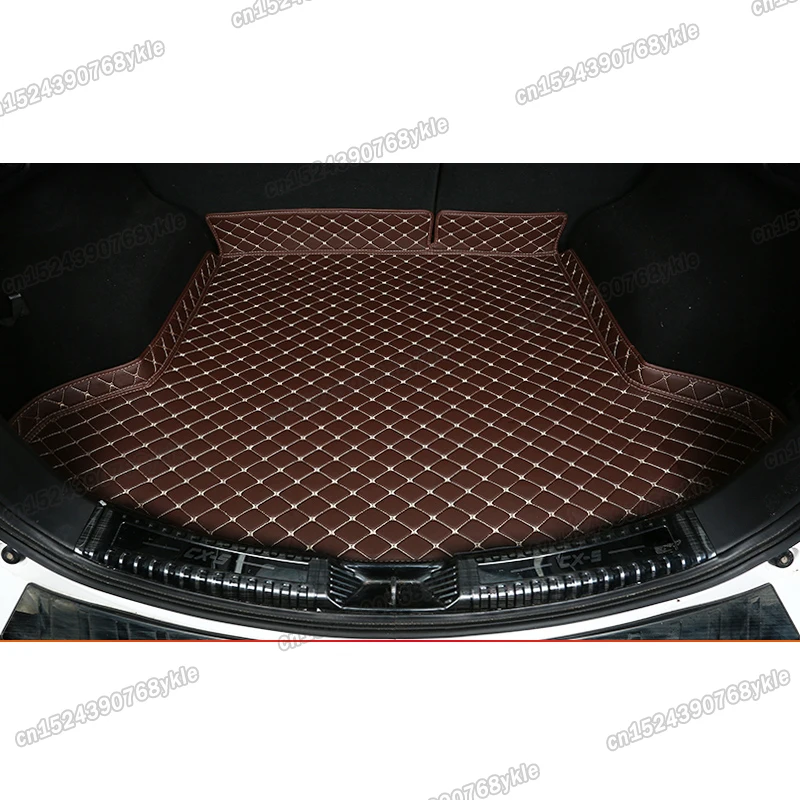 leather car trunk mats for mazda cx-5 2013 2014 2015 2016 2017 2018 2019 2020 2021 cargo liner rear boot  luggage Cx5 ke kf cx 5