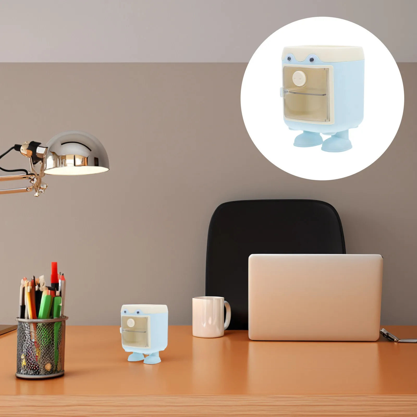 

Multi-Function Cute Holder Plastic Desktop Organizer Compact Pencil Holder Cute Pen Container for Office School