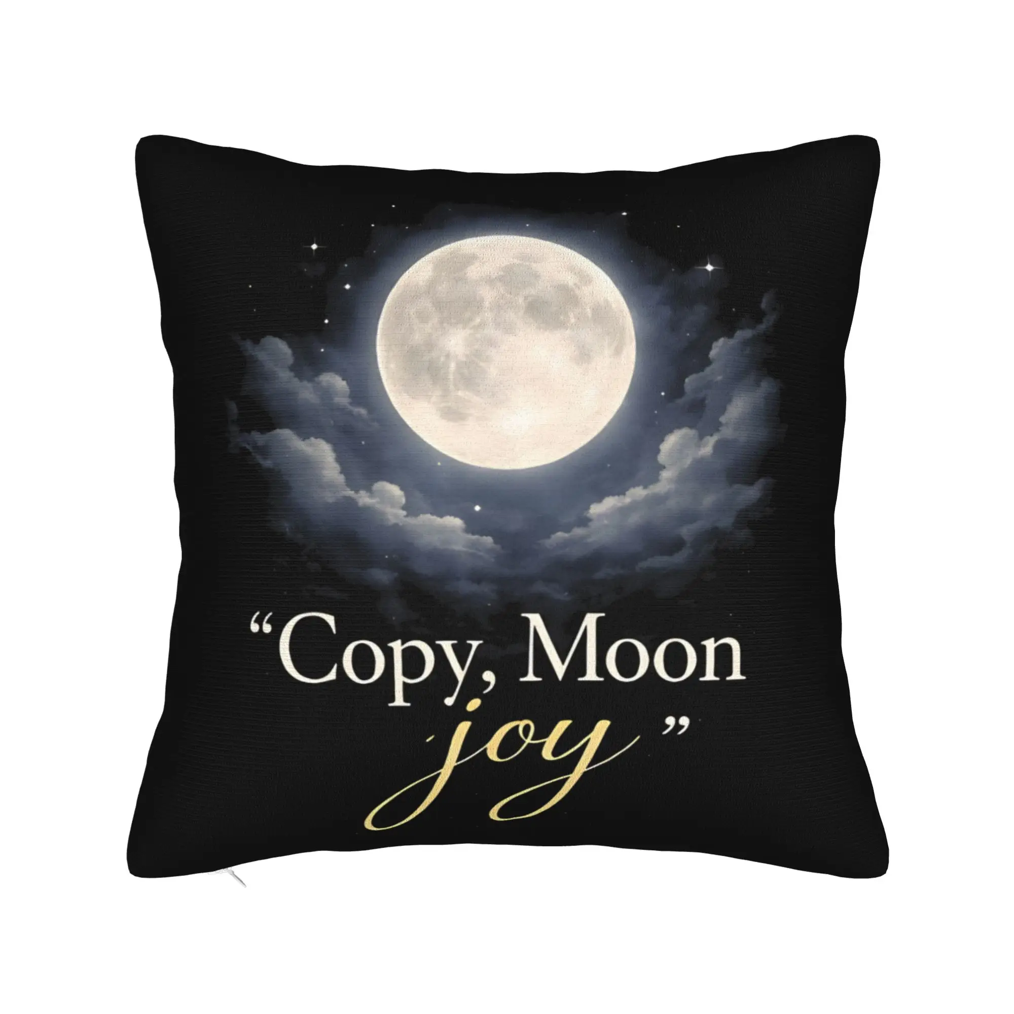 Copy Moon Joy Pillow Case  Print Pillow Cover Funny Pillowcases For Sofa Home Decor
