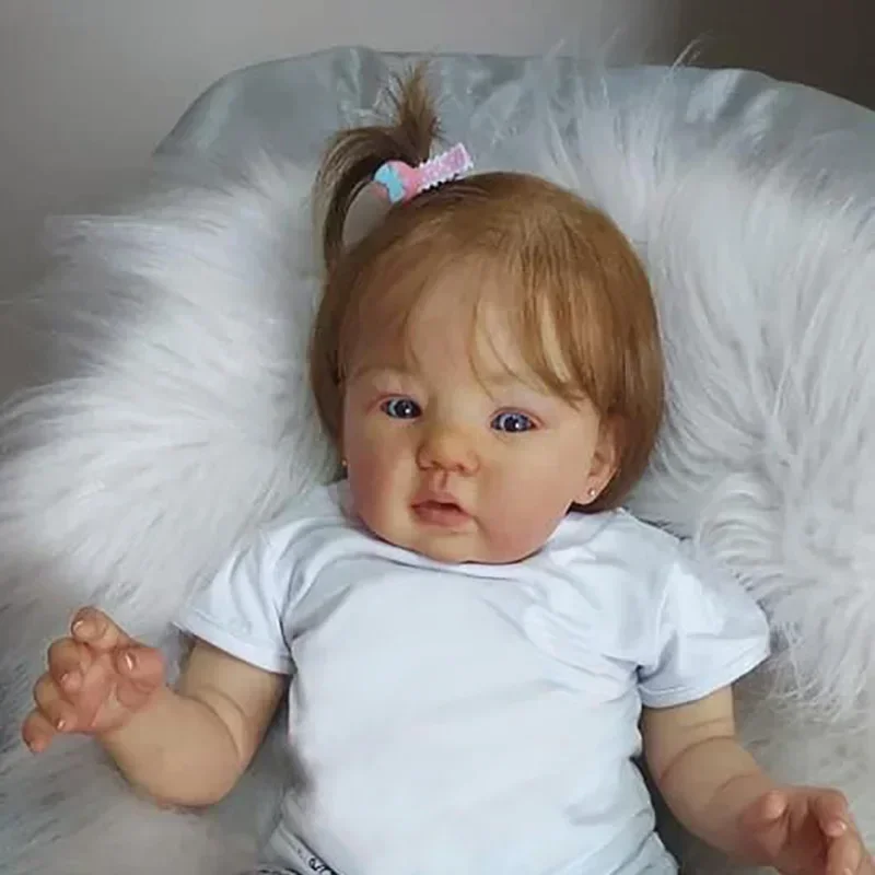 20inch 50cm  Soft Body Doll  Lifelike Doll with 3D Skin Multiple Layers Painting with Visible Veins Soft Touch Doll Gifts