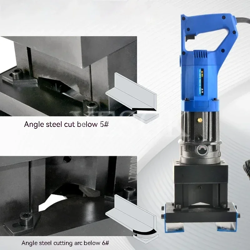 Электрический гидравлический штамповочный станок угловой стальной канал стальной маленький портативный станок для резки и пробивки угловой стали