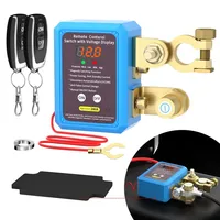 Auto Battery Master Switch with Remote, 240A Kill Switch 12V Remote Battery Disconnect Switch with Led Voltage Display Automatic