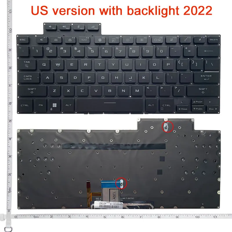 New US Backlit Keyboard for ASUS ROG Flow X13 GV301 GV301QC GV301QH GV301QE Gaming Laptop
