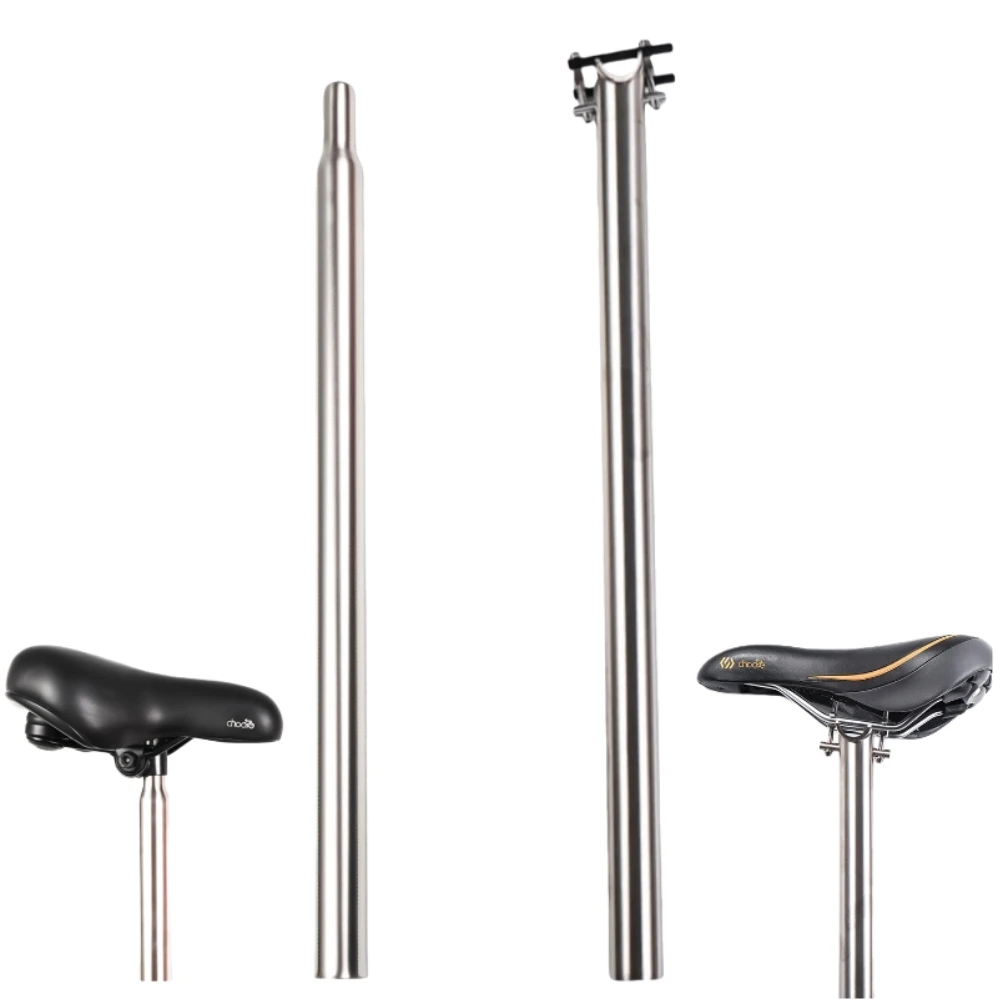 

CNC Titanium Seatpost For Brompton Bike Seat Post, 31.8mm Diameter Bicycle Saddle Pillar 550mm 600mm Length