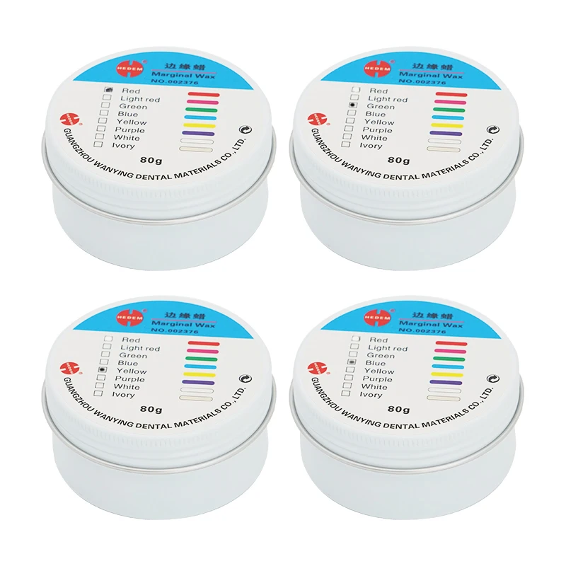 1pc Dental Edge Wax, Colored Orthodontic Wax Block, Green/Blue/Yellow/Red Circular Wax Block, Interdental Edge Wax