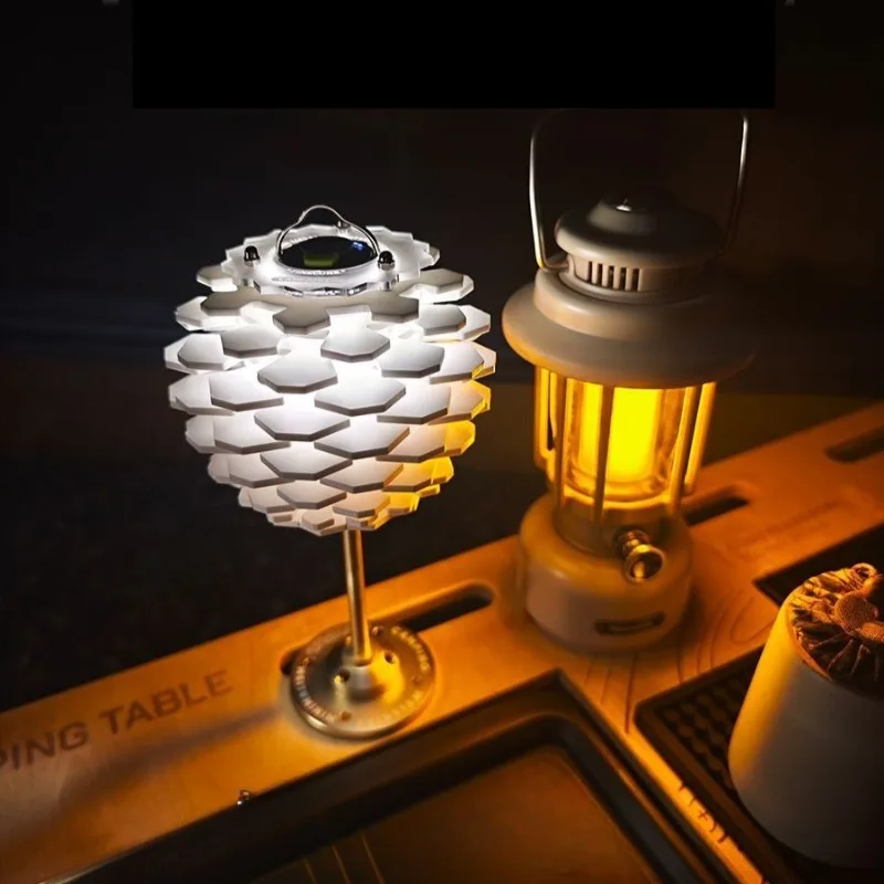Outdoor Camping Lampshade Acrylic Atmosphere Decorative Lampshades Camp Overnight Mini Gadgets Outdoor Equipment Accessories