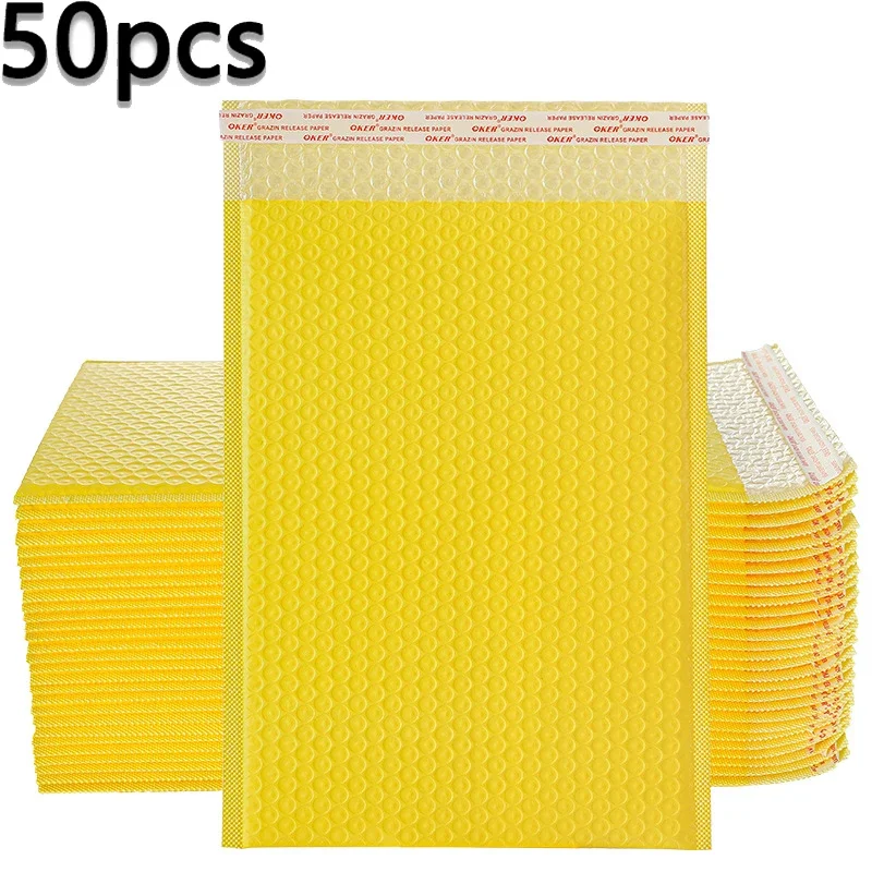 15x20 18x23cm Bubble Mailers 50PCS Self-Seal Packaging Small Business Supplies Padded Envelopes Bubbles Envelopes Mailing Bags