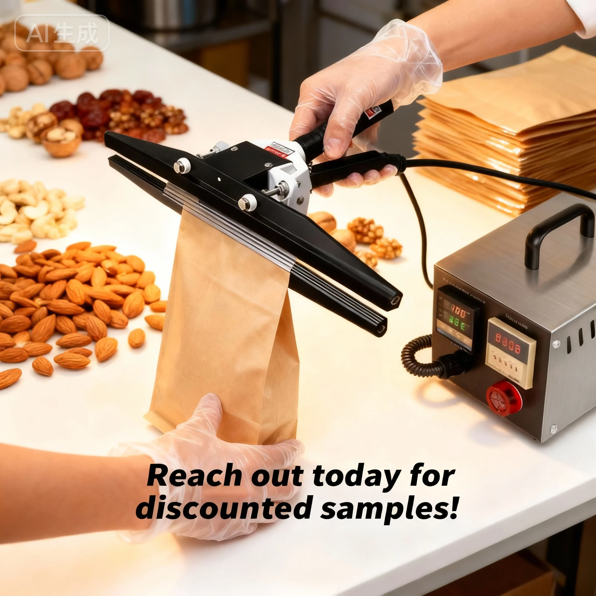  FKR-200NTUK Multi-Purpose Hand Sealer for Soup Packets and Pure Water Sachets