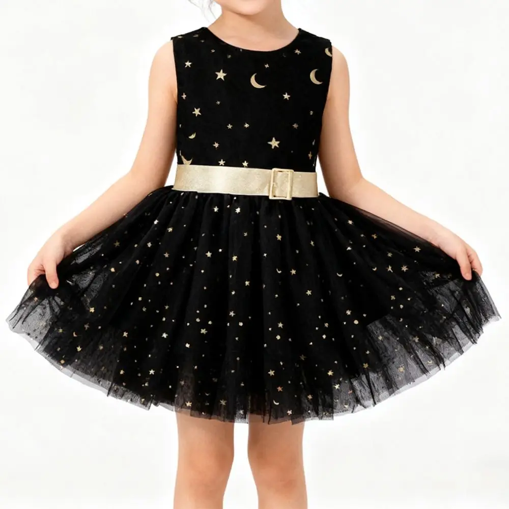 Child Clothes Stars Glitter Kids Skirts Sequin Mini Length Girls Tutu Skirts Elastic Waist Dance Skirts Dance Performance