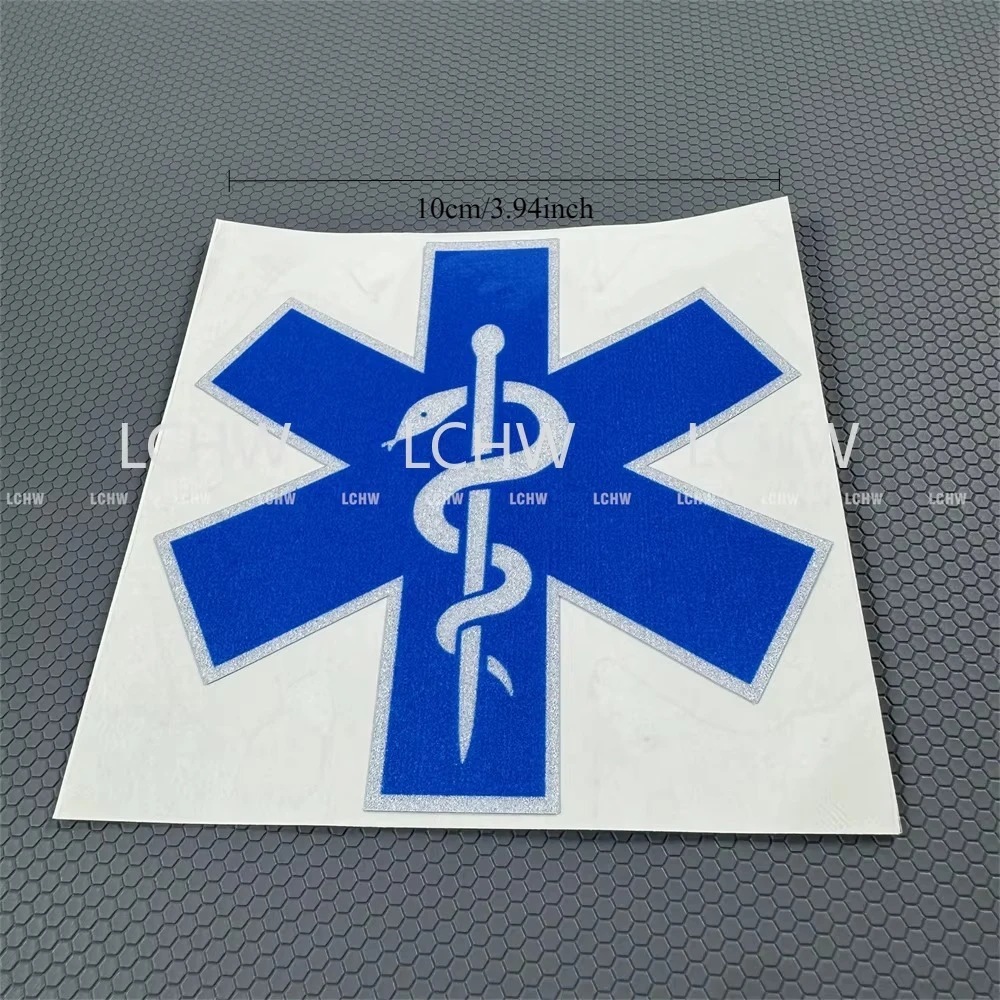Star Of Life EMT Car Decal Paramedic First Responder Medical Symbol Sticker For Car Truck Motorcycle Window