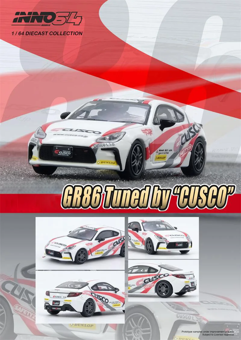 

INNO 1:64 GR86 Tuned by CUSCO Die-Cast Car Models