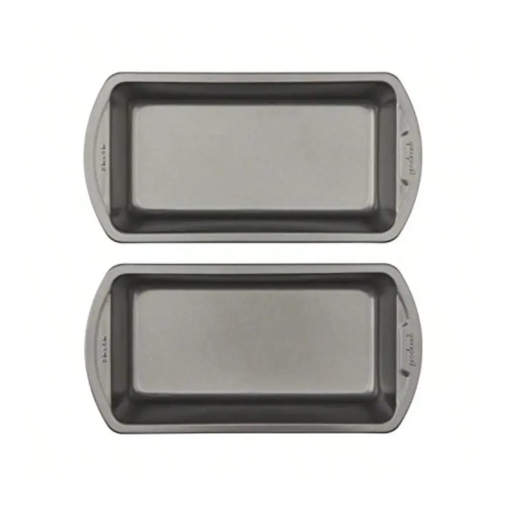 Nonstick Loaf Pan 8 X 4-Inch Heavy-Duty Steel Bakeware With Easy-Clean Non-Stick Coating, Oven Dishwasher Pan For Meatloaf Breads Lasagnas Casseroles More, Set Of 2, Gray