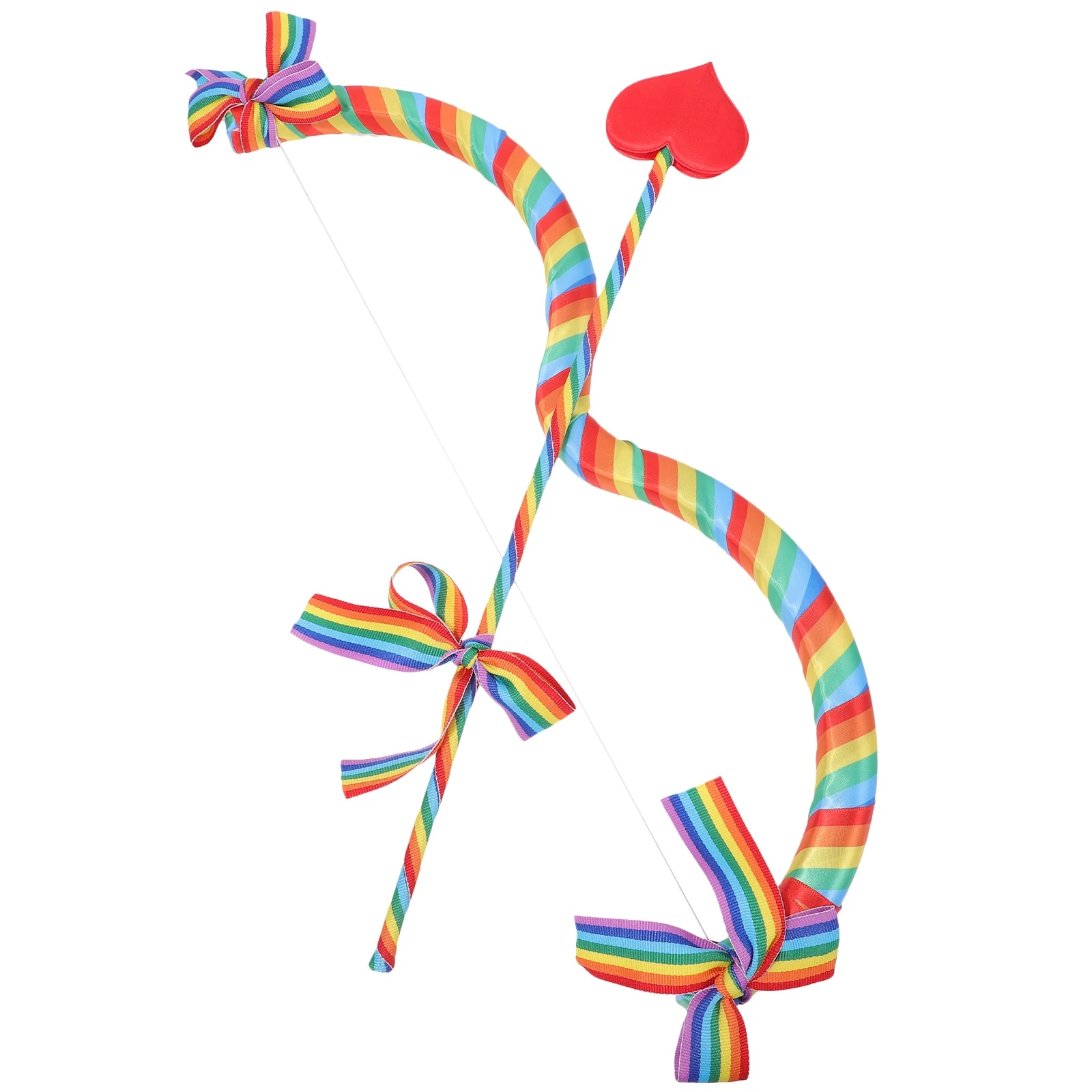 Cupid Bow Arrow Prop Plastic Photo Valentine Cosplay Accessories Wedding Performance Toy Fairy W Gift Packaging Box