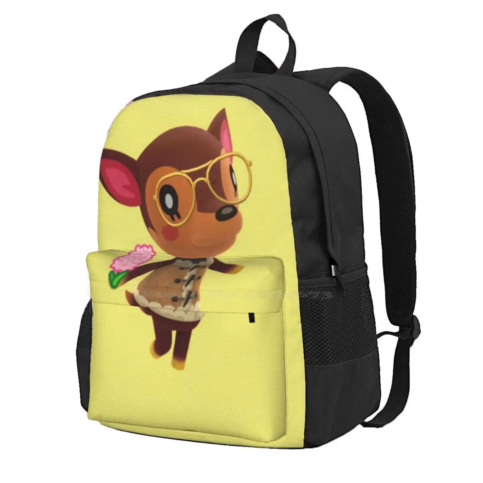 Fauna Hot Sale Schoolbag Backpack Fashion Bags Fauna Tomnook Villagers Roald Judy Raymond Cookie Kawaii Cute Game Switch Orange