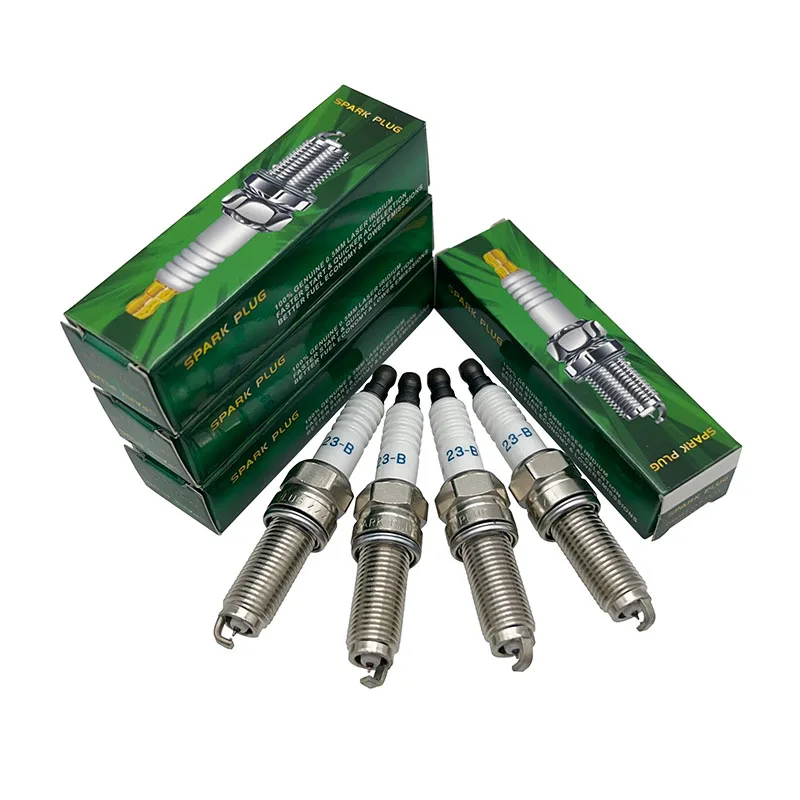 4pcs DOUBLE IRIDIUM Spark Plug 23B compatible with IXU22HPR 09482-00608 LKR7BI8 GA8 09482-00607 92607 ILKR8P8