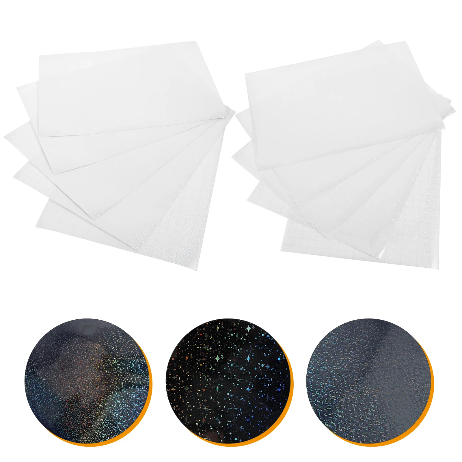 

10Pcs A4 Holographic Vinyl Sticker Paper Waterproof Self Adhesive Printable Sheets for DIY Decoration Car Window Laptop