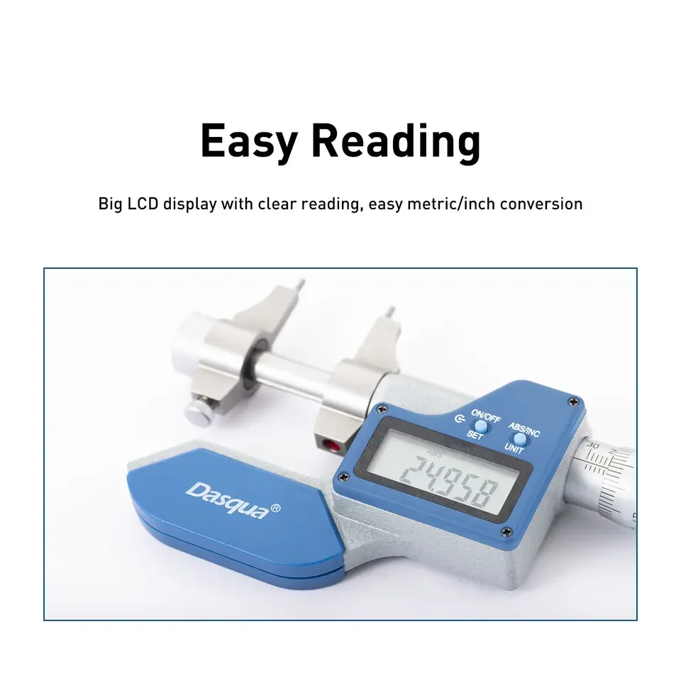 2025 DASQUA High Precision 25-50mm Micrmetro Interior 50-75mm Digital Inside Micrometer  1