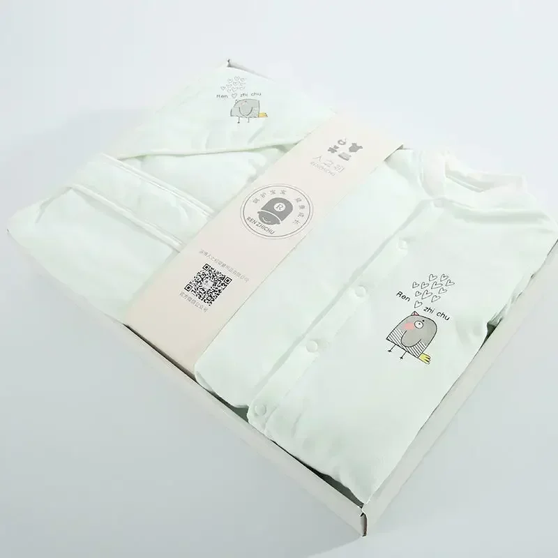 Luxury Newborn Cotton Outfits Set Baby Winter Thick Warm Coats Gift Box Packaging Newborn Meeting Gift 0-6 Months Baby Clothes