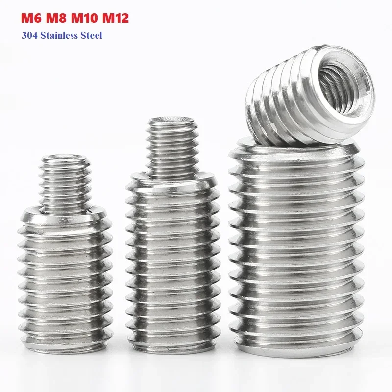 

304 Stainless Steel Internal And External Nut Conversion Socket Screw Thread Sheath Straight Screw M6 M8 M10 M12