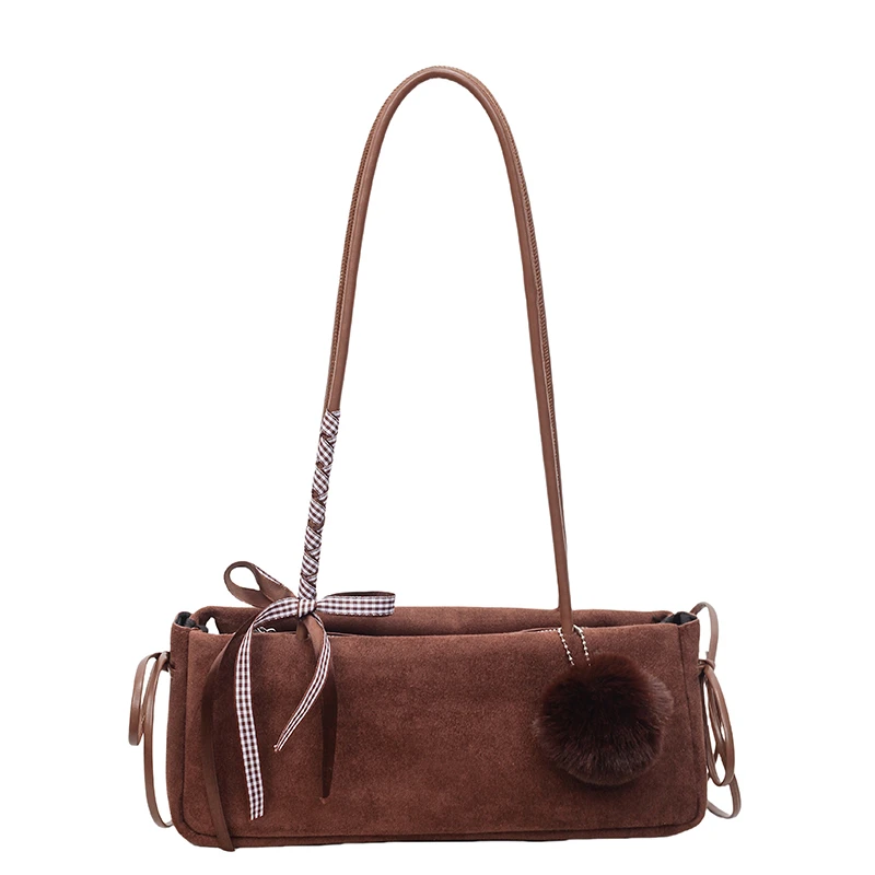 

Осень-зима 2024, новые квадратные сумки через плечо и через плечо из искусственной замши, высококачественные портативные сумки класса люкс для женщин