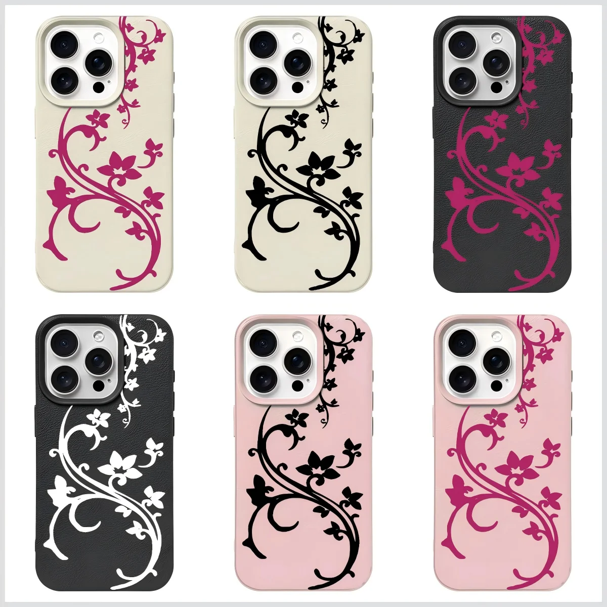 Butterfly Flower Lichee leather pattern Phone Case For Samsung S26 S25 S24 S23 S22 S21 S20 S10 Plus FE Ultra 4G 5G Shockproof