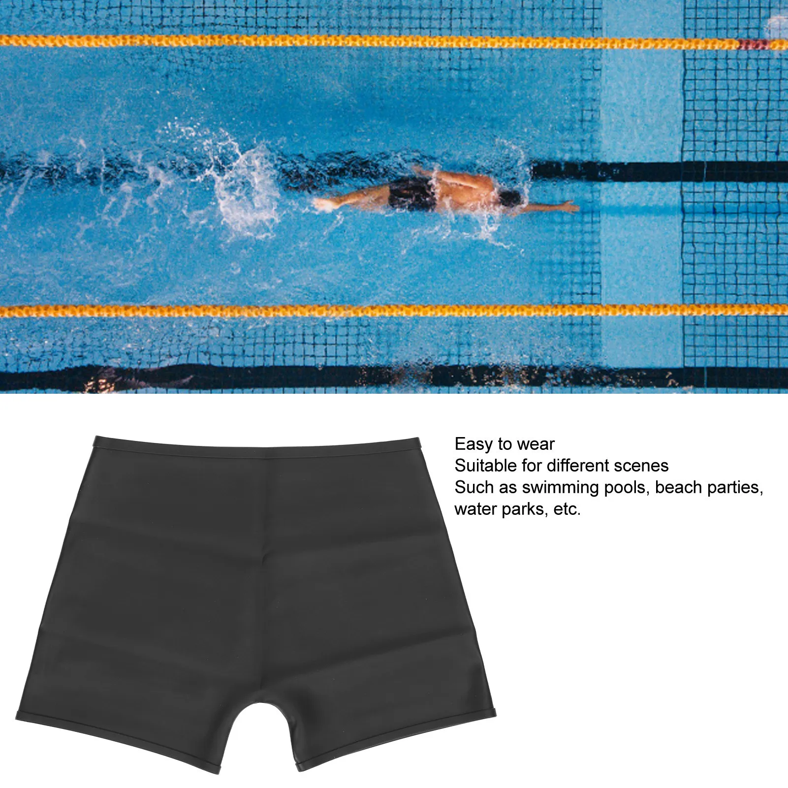 Women Silicone Swim Short Waterproof Leakproof 4 Corner Swimming Shorts for Summer Women