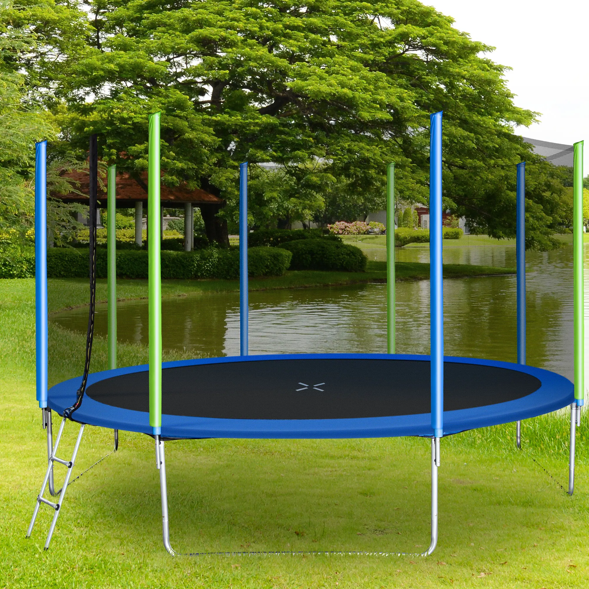 2026 Factory Direct Sales Trampolines Quality Assurance Indoor Sports Multicolor Children Trampolines Safety Netpromote sales