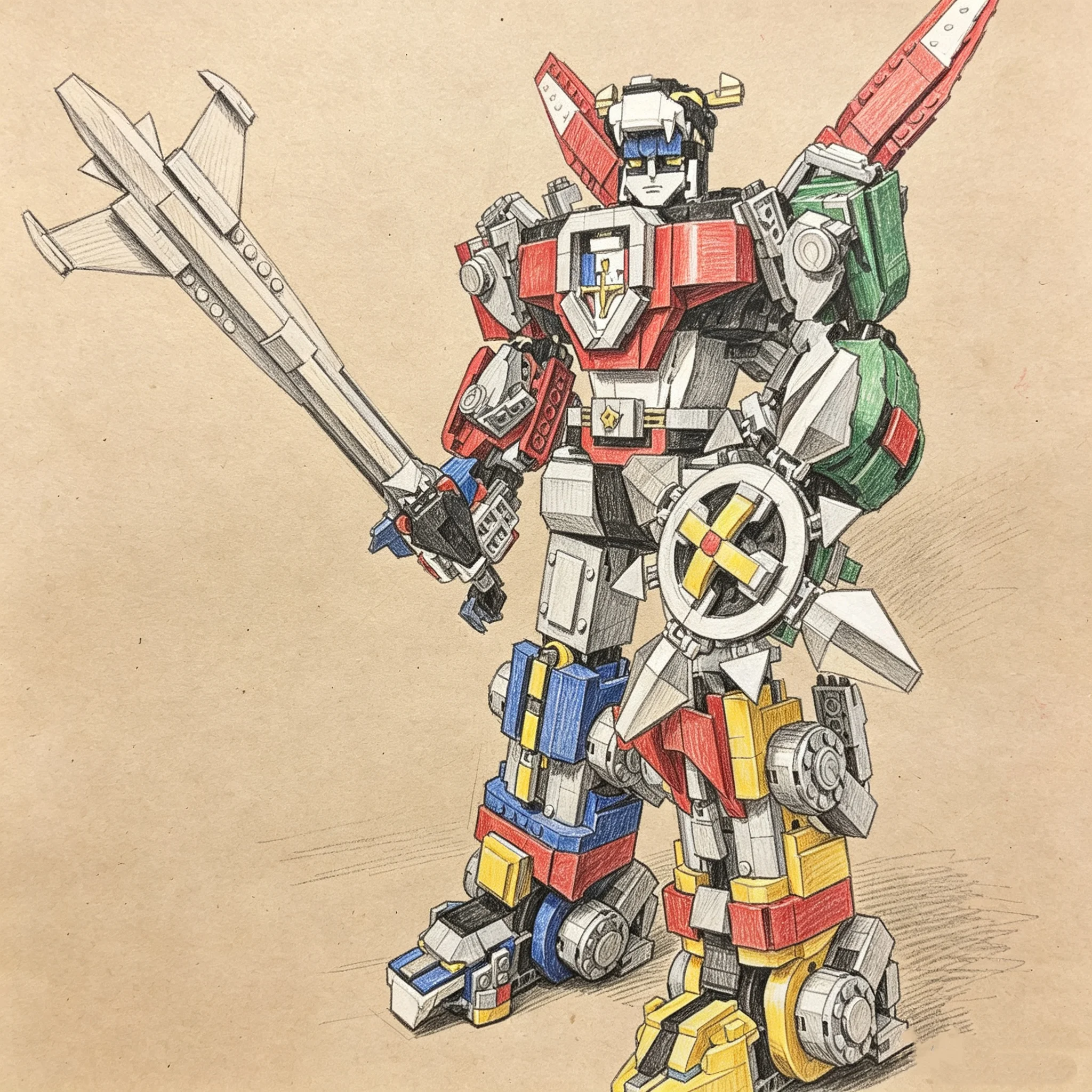 2334Pcs Voltron Defender of The Universe Building Block Display Bricks Toys Children Birthday Christmas Gift
