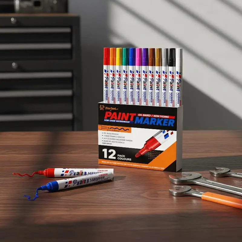 Car Paint Pen Waterproof Scratch Fix Marker 1Pcs Suitable for Car Wheel Tire Rubber Auto Maintenance Accessory