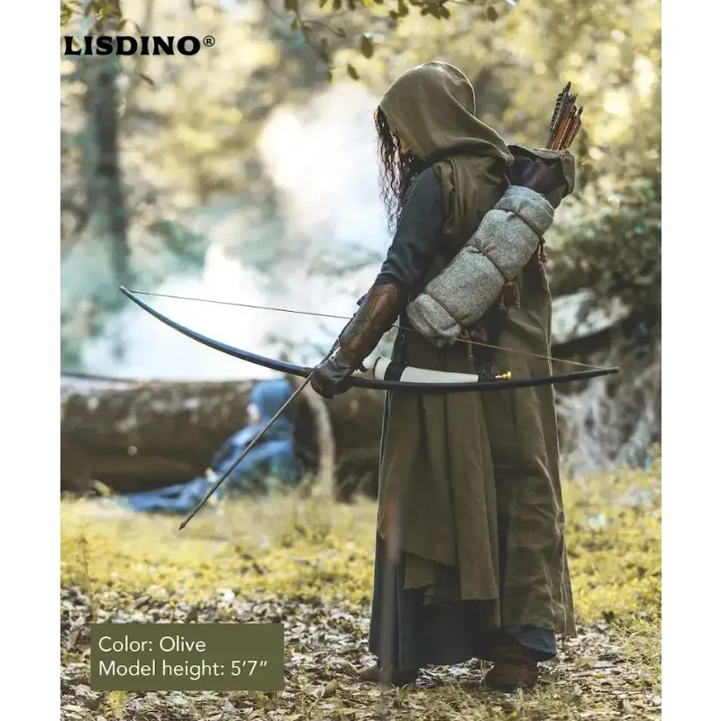 

1Medieval Ranger Cloak - Linen - 6 Color Choices