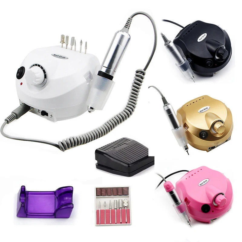 

35000RPM Electric Nail Drill Professional Manicure Machine Nail Sander Set Nail Drill Bit Portable Nail Salon Polisher Equipment