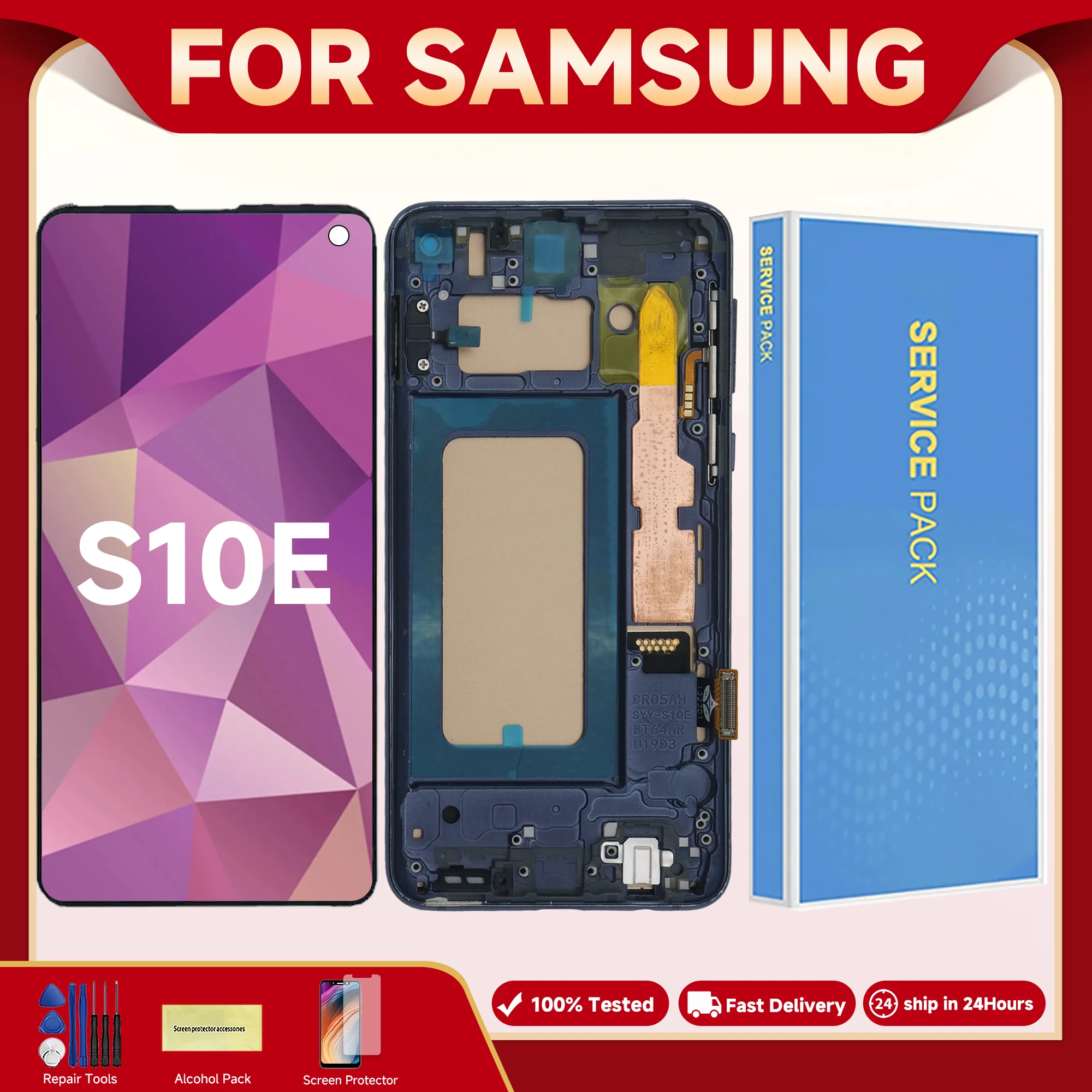 S10E For Samsung 5.8\'\'For  G970F G970U G970W G970 G970N LCD Display Touch Screen Digitizer Assembly Replacement