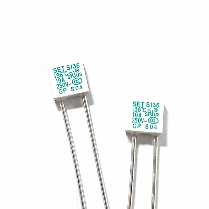 

10PCS Temperature Fuse Square SETT115 ℃ 10A/15A 250V 115 Degree Lightning Protection Fuse Fuse