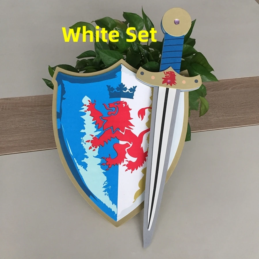 Anime Pirate Series Cosplay Foam Swords and Shields Playset, Medieval Combat Ninja Warrior Weapons Costume Role Play Accessories