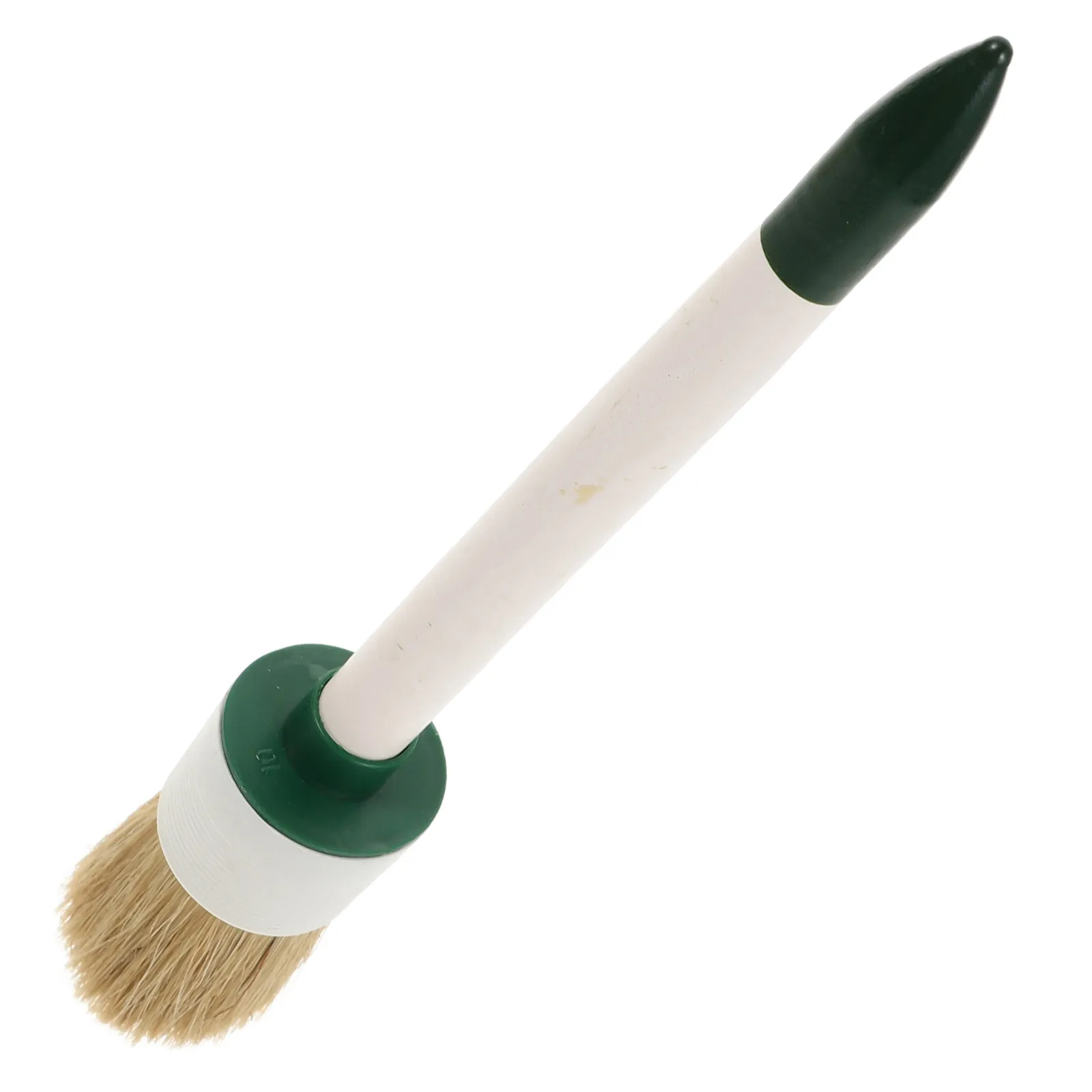 Tire Brush Angled Applicator Stiff Bristle Designed for Paste Style Tire Mounting Lubricants Between Bead and Rim Car Detailing