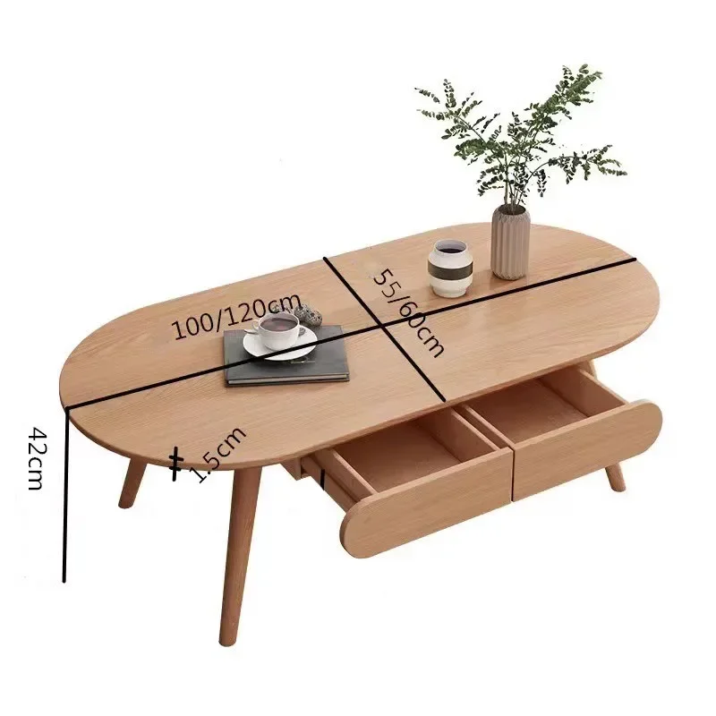 Simplicity Vintage Coffee Table Decoration Living Room Japandi Nordic White Coffee Tables Minimalist Couchtisch Home Furniture