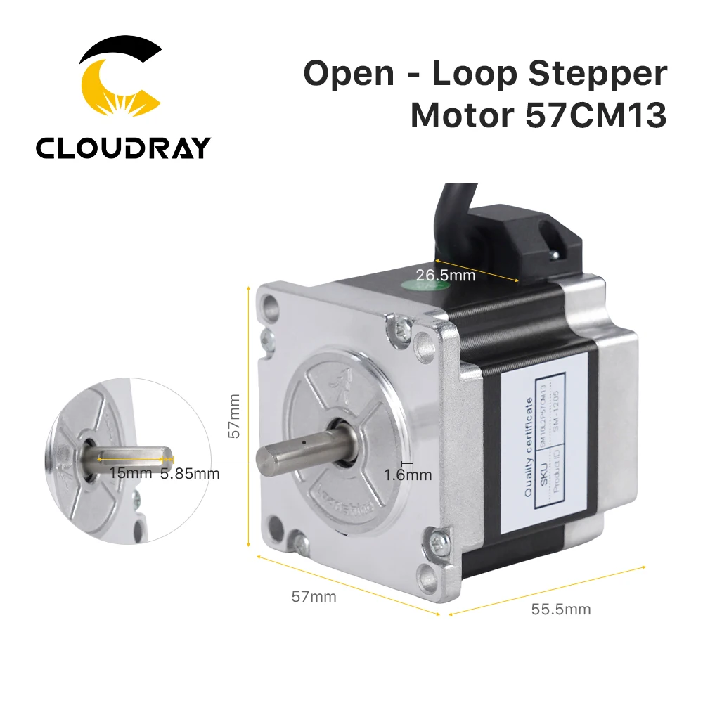 Leadshine Nema 23 Stepper Motor（57CM13）57mm 130Ncm 4A Stepper Motor 4-lead  Cable for 3D printer CNC XYZ