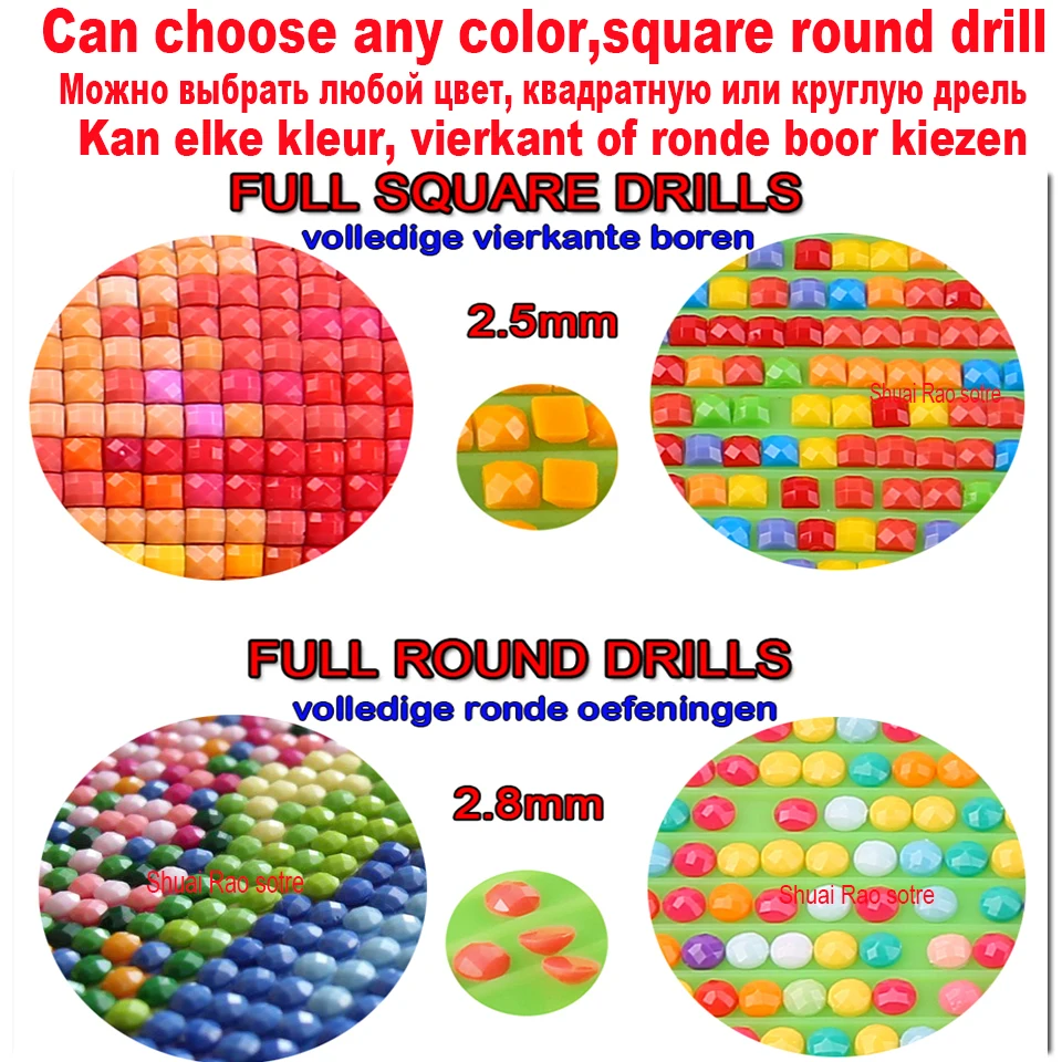 Wholesale DMC 447 Colors,Square/Round Diamond sale,diamond painting Embroidery crystal Beads Accessory,can choose Small parcel