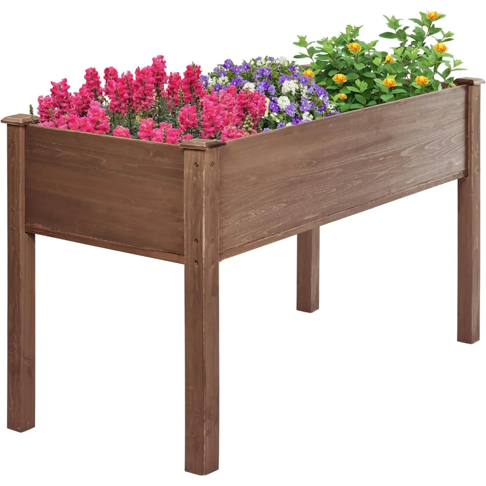 

LZRS Raised Garden Bed Outdoor Planter Box with Legs for Herbs, Vegetables, Flowers, Great for Outdoor Patio, Yard and Deck, 220