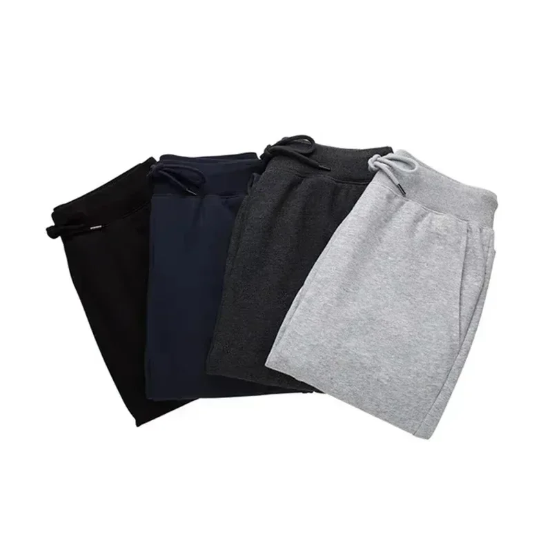 Pantalon de survêtement pour hommes, imprimé de luxe, polaire, chaud, Jogging, plusieurs paquets, pantalon droit d'extérieur, automne hiver