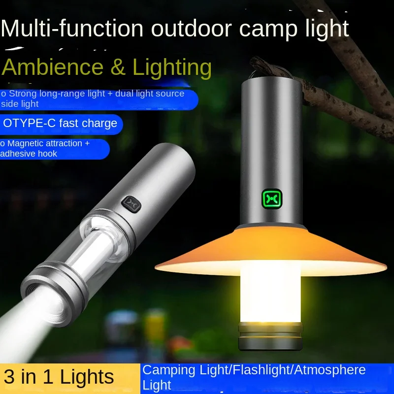 Outdoor Camping Lights Lighting Ambient Portable Outdoor Camping Multifunctional Magnetic Tent Wholesale camping gear multi tool