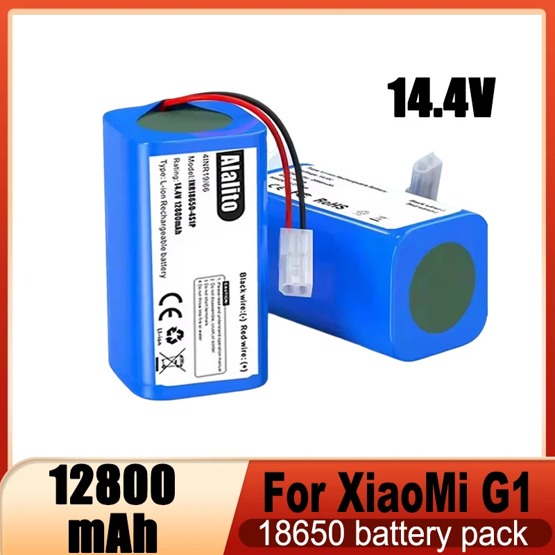 14.8V18650 الأصلي استبدال البطارية H18650CH-4S1P ل XiaoMi MiJia Mi روبوت مكنسة كهربائية الأساسية G1 MJSTG1 SKV4136GL 2600mAh