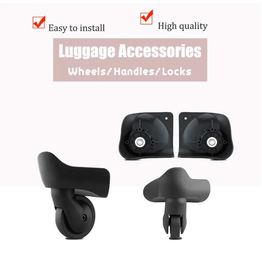 Replacement W318 Wheels for Hard Shell Suitcases, Universal Spinner Caster, Silent & Durable Luggage Repair Parts