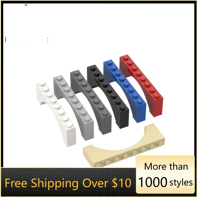 

10PCS High-Tech Assemble Particle 16577 3308 1x8x2 Arch Brick Building Blocks Kit Replaceable Part Toy For Children Gifts